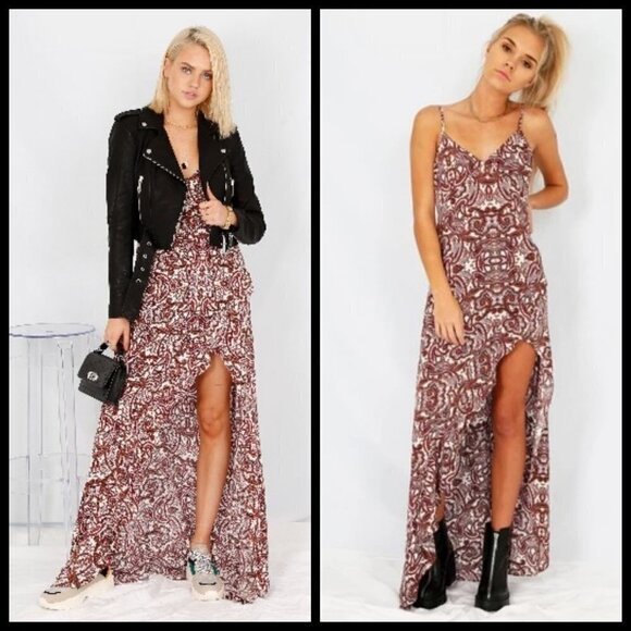 💕FOR LOVE & LEMONS💕 Romy Tank Dress ~ Lilac Paisley - Picture 6 of 8